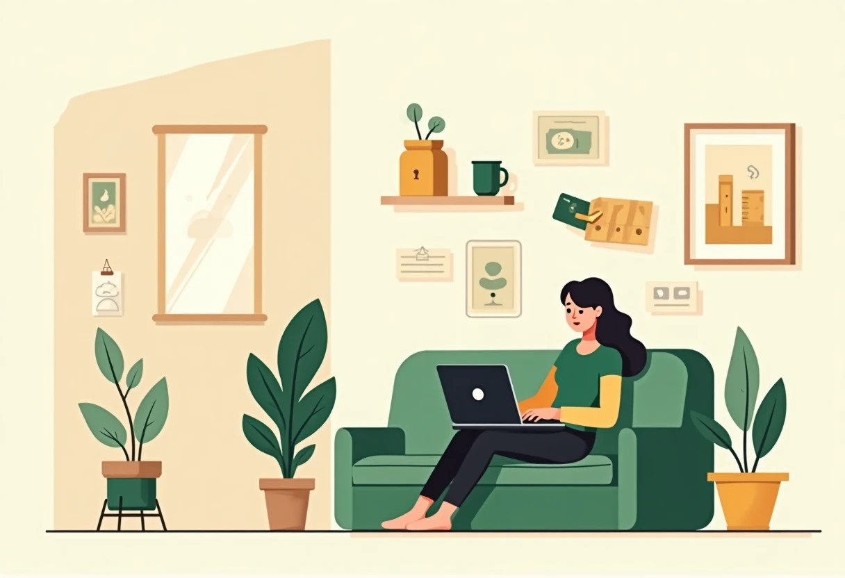 Freelancer reviewing personal loan options