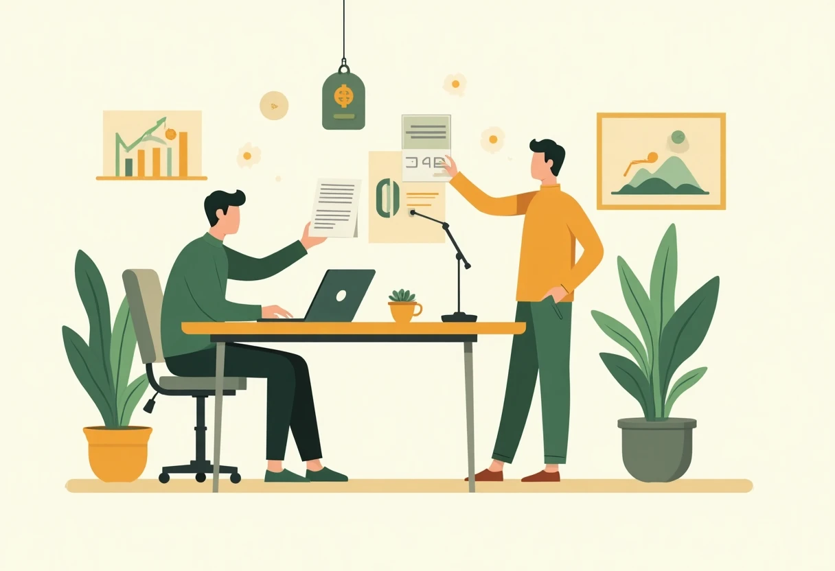 Person reviewing personal loan offers