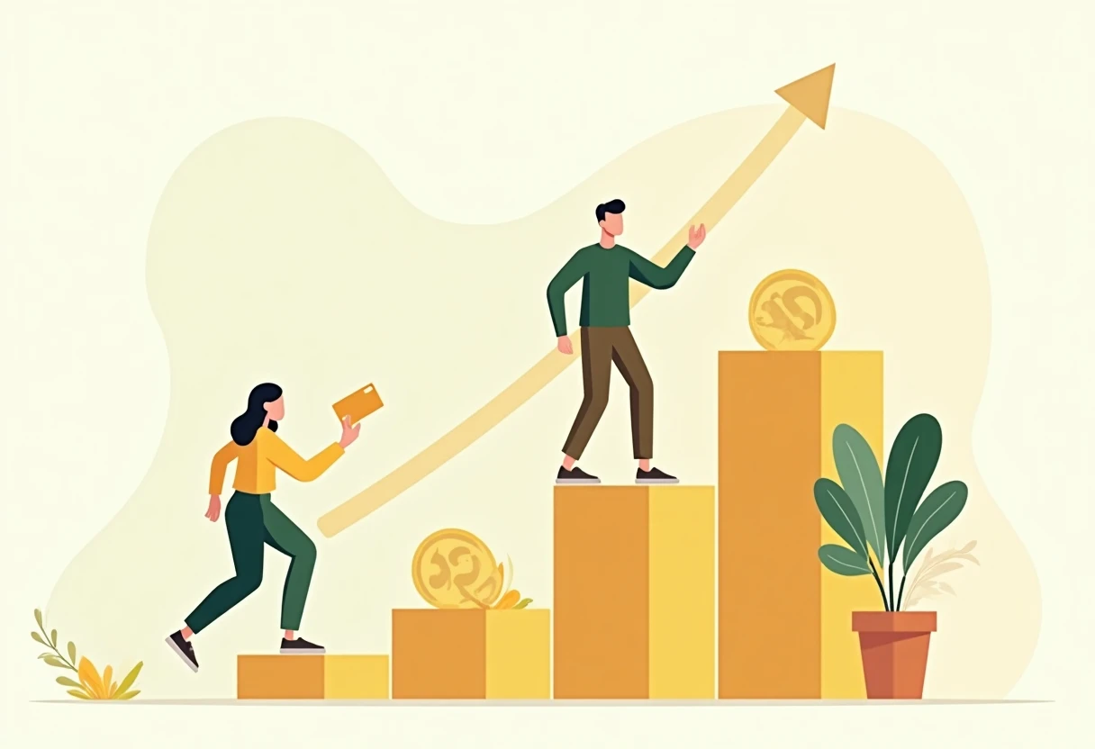 Visual representation of loan growth